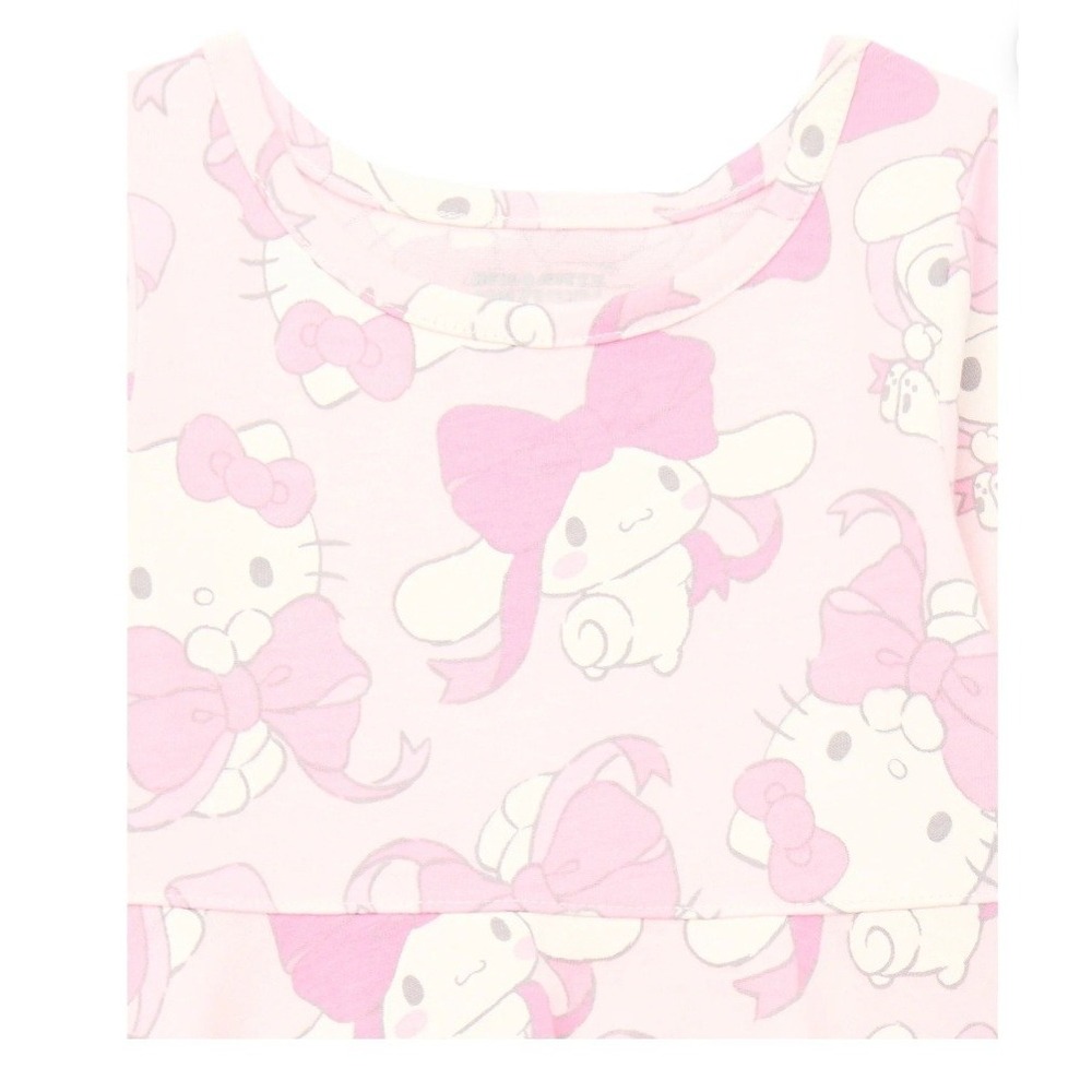 Girls' Hello Kitty & Friends Pink Long Sleeve Dress Size 2T NWT Toddler Baby Top - Picture 3 of 9